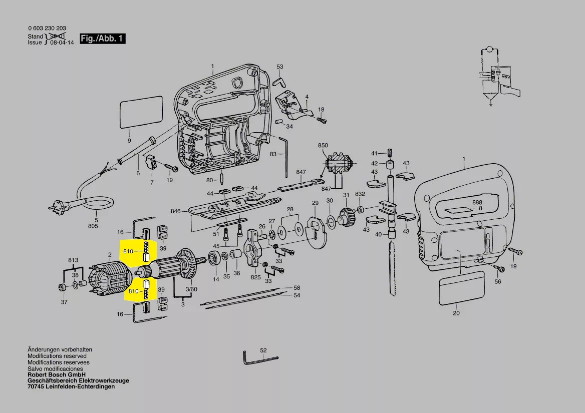 Balais charbon 2 604 321 919 BOSCH